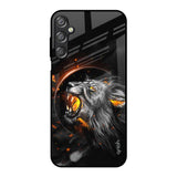 Aggressive Lion Samsung Galaxy F15 5G Glass Back Cover Online