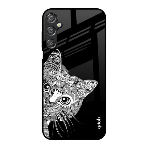 Kitten Mandala Samsung Galaxy F15 5G Glass Back Cover Online