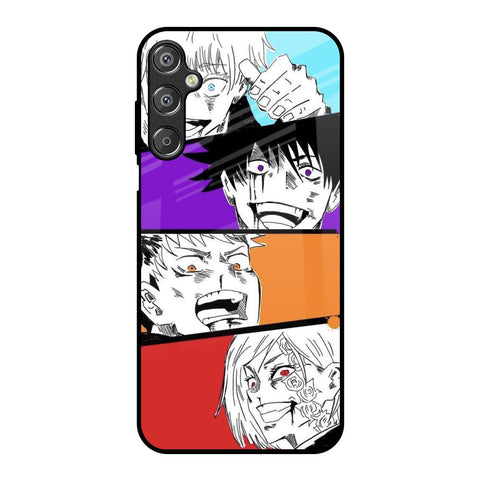 Anime Sketch Samsung Galaxy F15 5G Glass Back Cover Online