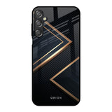 Sleek Golden & Navy Samsung Galaxy F15 5G Glass Back Cover Online