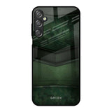 Green Leather Samsung Galaxy F15 5G Glass Back Cover Online