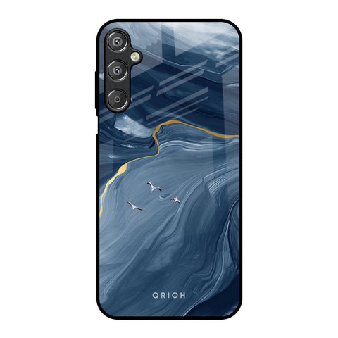 Deep Ocean Marble Samsung Galaxy F15 5G Glass Back Cover Online