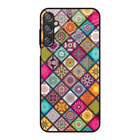 Multicolor Mandala Samsung Galaxy F15 5G Glass Back Cover Online