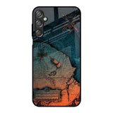 Geographical Map Samsung Galaxy F15 5G Glass Back Cover Online