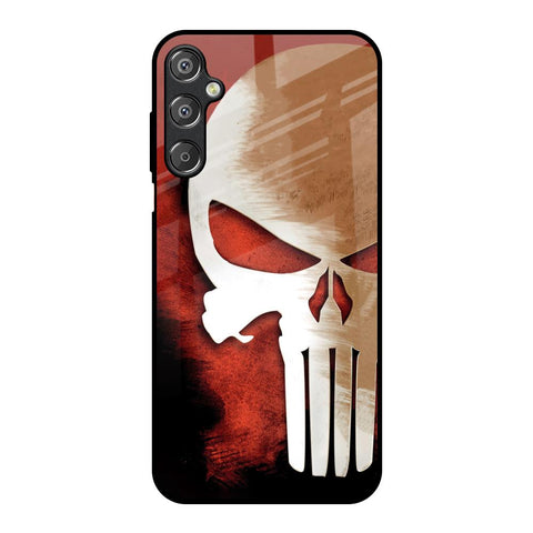 Red Skull Samsung Galaxy F15 5G Glass Back Cover Online