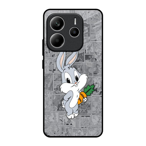 Cute Baby Bunny Redmi Note 14 5G Glass Back Cover Online