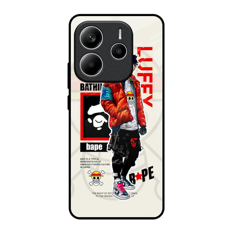 Bape Luffy Redmi Note 14 5G Glass Back Cover Online