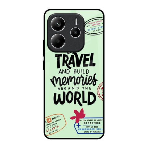 Travel Stamps Redmi Note 14 5G Glass Back Cover Online