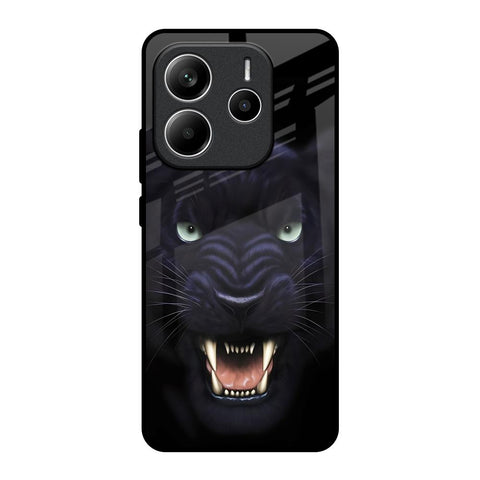 Angry Black Tiger Redmi Note 14 5G Glass Back Cover Online