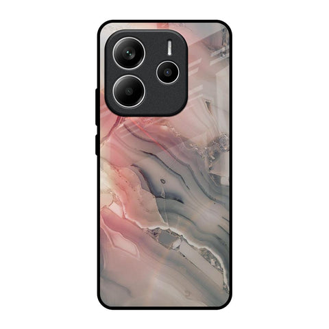 Pink And Grey Marble Redmi Note 14 5G Glass Back Cover Online