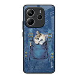 Kitty In Pocket Redmi Note 14 5G Glass Back Cover Online