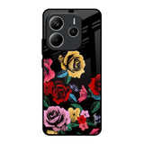 Floral Decorative Redmi Note 14 5G Glass Back Cover Online