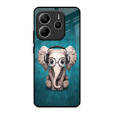 Adorable Baby Elephant Redmi Note 14 5G Glass Back Cover Online