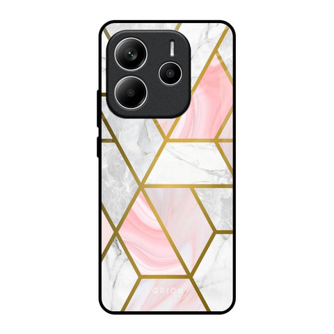 Geometrical Marble Redmi Note 14 5G Glass Back Cover Online