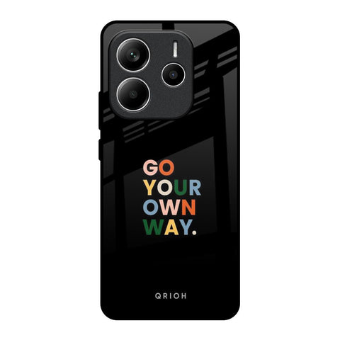 Go Your Own Way Redmi Note 14 5G Glass Back Cover Online