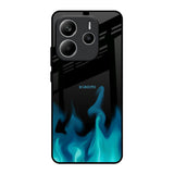 Teal Flames Redmi Note 14 5G Glass Back Cover Online