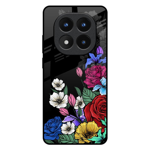 Rose Flower Bunch Art Redmi Note 14 Pro Plus 5G Glass Back Cover Online