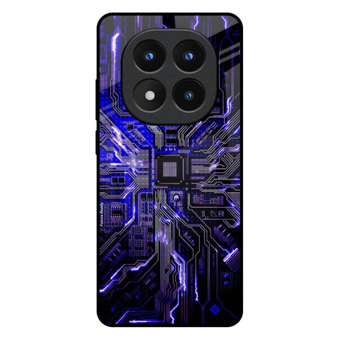 Techno Color Pattern Redmi Note 14 Pro Plus 5G Glass Back Cover Online