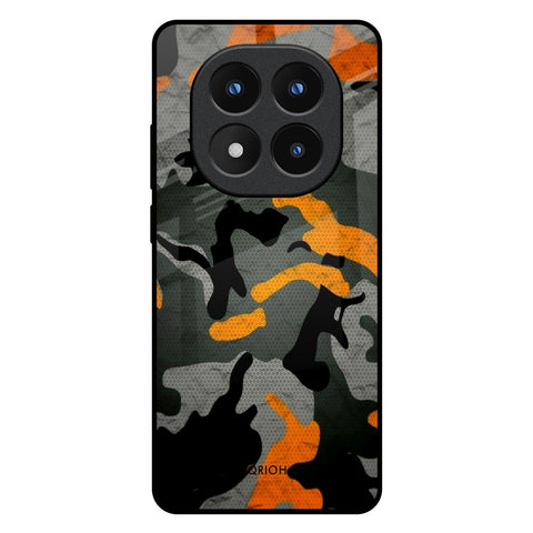 Camouflage Orange Redmi Note 14 Pro Plus 5G Glass Back Cover Online