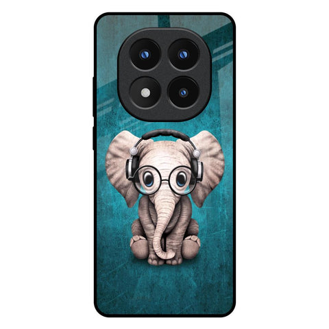 Adorable Baby Elephant Redmi Note 14 Pro Plus 5G Glass Back Cover Online