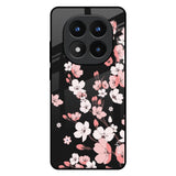 Black Cherry Blossom Redmi Note 14 Pro Plus 5G Glass Back Cover Online