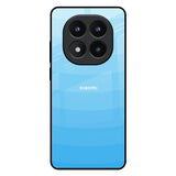 Wavy Blue Pattern Redmi Note 14 Pro Plus 5G Glass Back Cover Online