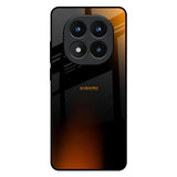 Orange Black Fusion Redmi Note 14 Pro Plus 5G Glass Back Cover Online