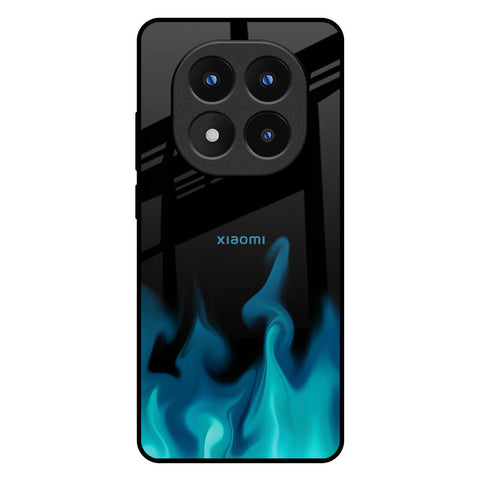 Teal Flames Redmi Note 14 Pro Plus 5G Glass Back Cover Online