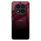 Wine Red Redmi Note 14 Pro Plus 5G Glass Back Cover Online