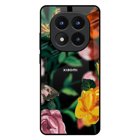 Flowers & Butterfly Redmi Note 14 Pro Plus 5G Glass Back Cover Online