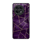 Geometric Purple OnePlus 13R 5G Glass Back Cover Online