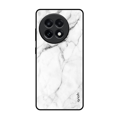 Modern White Marble OnePlus 13R 5G Glass Back Cover Online