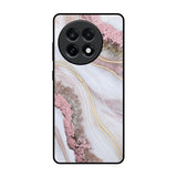 Pink & Gold Gllitter Marble OnePlus 13R 5G Glass Back Cover Online