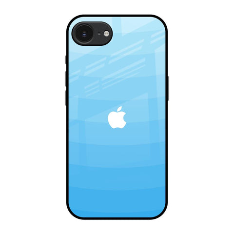 Wavy Blue Pattern Apple iPhone 16e Glass Back Cover Online