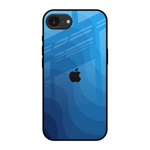 Blue Wave Abstract Apple iPhone 16e Glass Back Cover Online