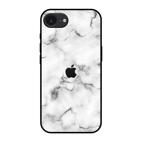 Satin White Marble Apple iPhone 16e Glass Back Cover Online