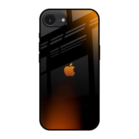 Orange Black Fusion Apple iPhone 16e Glass Back Cover Online