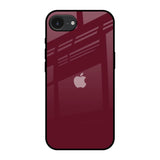 Classic Burgundy Apple iPhone 16e Glass Back Cover Online