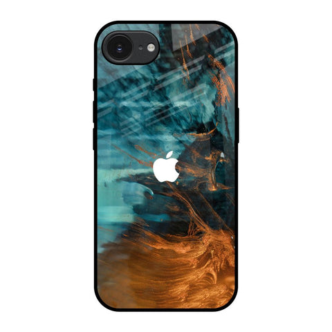 Golden Splash Apple iPhone 16e Glass Back Cover Online