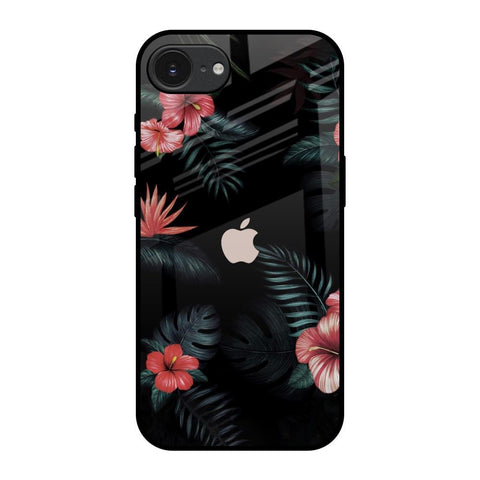 Tropical Art Flower Apple iPhone 16e Glass Back Cover Online