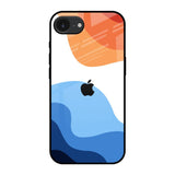 Wavy Color Pattern Apple iPhone 16e Glass Back Cover Online