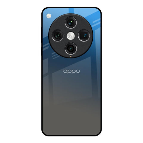 Blue Grey Ombre Oppo Find x8 Pro Glass Back Cover Online