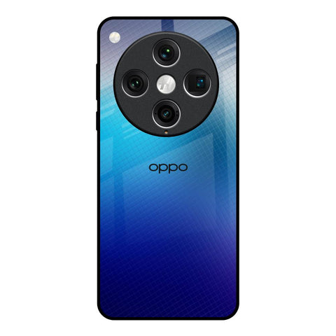 Blue Rhombus Pattern Oppo Find x8 Pro Glass Back Cover Online