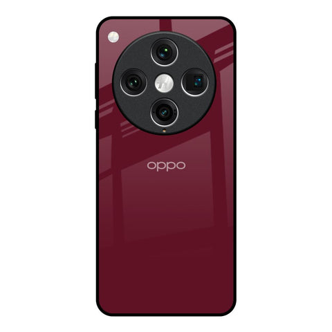 Classic Burgundy Oppo Find x8 Pro Glass Back Cover Online