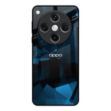 Polygonal Blue Box Oppo Find x8 Pro Glass Back Cover Online