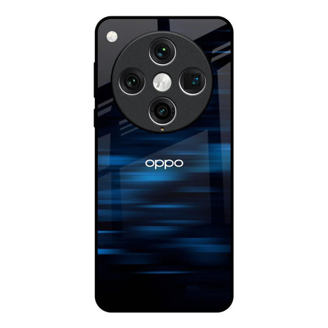 Blue Rough Abstract Oppo Find x8 Pro Glass Back Cover Online