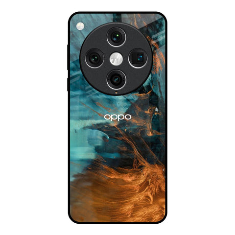 Golden Splash Oppo Find x8 Pro Glass Back Cover Online