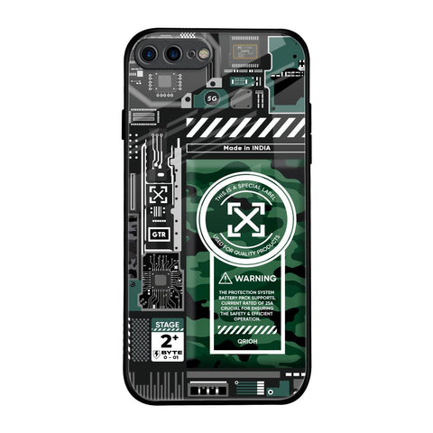 Green Camo Circuit iPhone 8 Plus Glass Back Cover Online