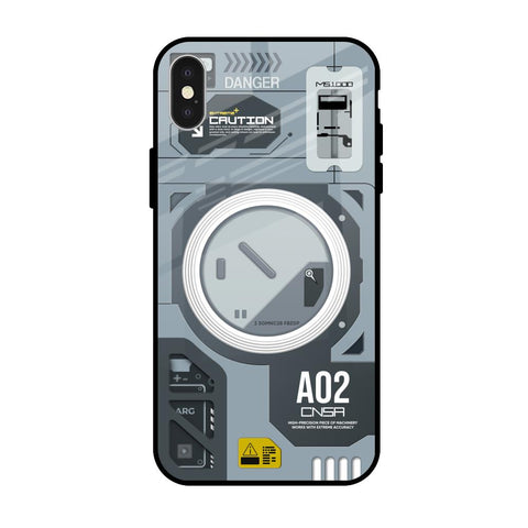 Modern Technology iPhone X Glass Back Cover Online