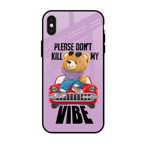 Don't Kill My Vibe iPhone X Glass Back Cover Online